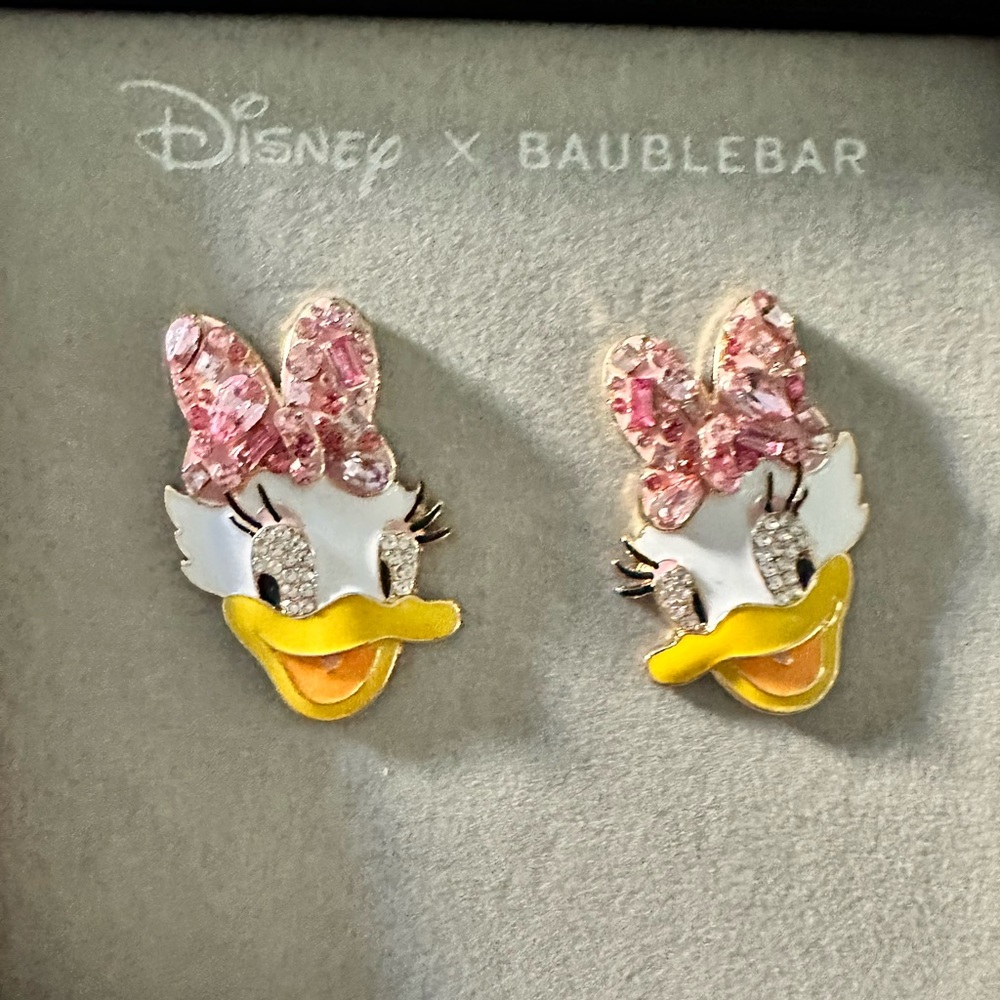 Brand New In Box - Disney Baubllebar Earrings (Daisy Duck)